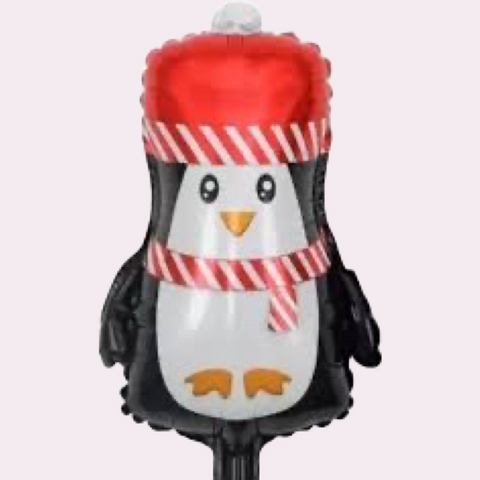 Globo Metalico 20" Pingüino Navidad