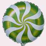 Globo Metalico 18" Caramelo Verde