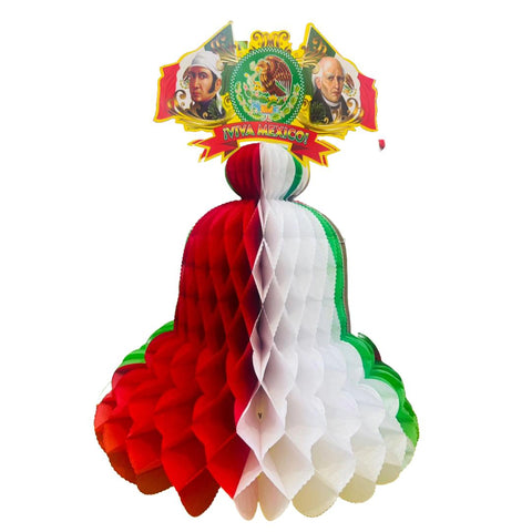 Campana de Papel Tricolor #1 15 cm.