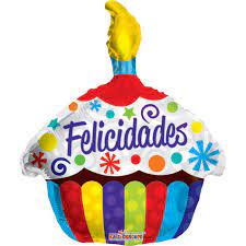 Globo Cupcake felicidades