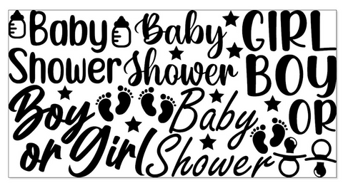 Vinil Decorativo Baby Shower