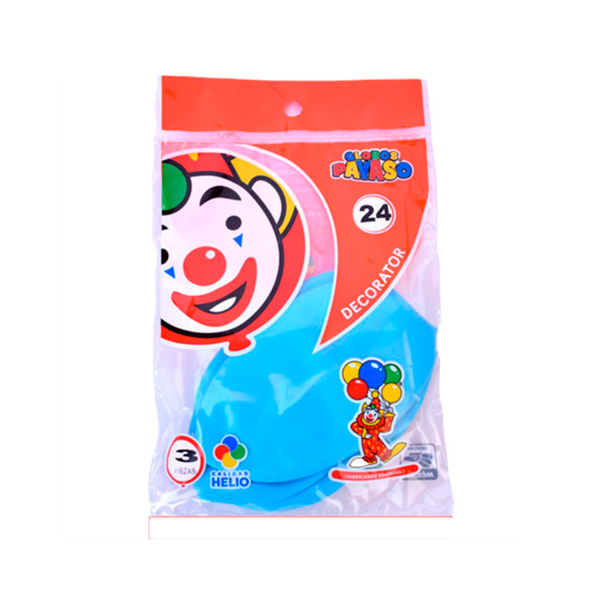 Globo Payaso #24 Azul Cielo – Globitos Drupys