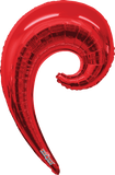 Globo Kurly Wave Super Shape Rojo