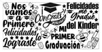 Vinil Decorativo Negro Graduación