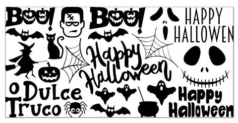 Vinil Decorativo Negro Halloween